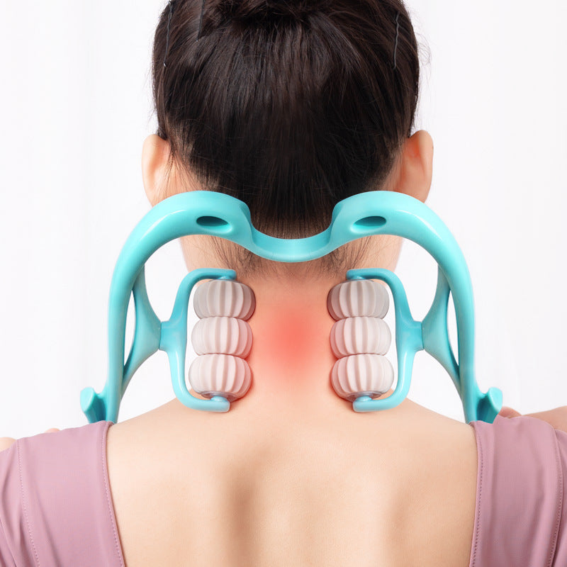 Six-Wheel Neck Massager – Roller Massage Tool